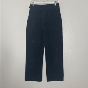 Mother The Wrapped Up Patch Ankle Pants In Caviar Size 28